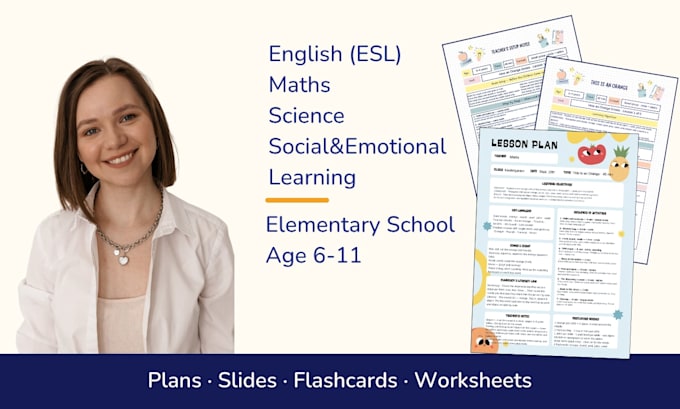 create curriculim and lesson plans for elementary school