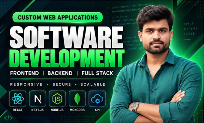 be your software development, front end backend developer, full stack developer