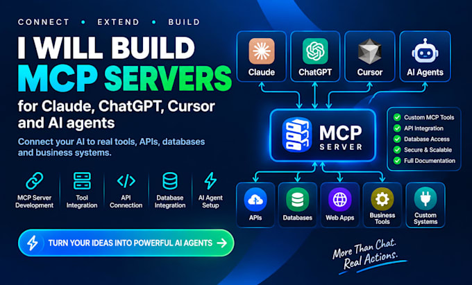 build mcp servers for claude, chatgpt, cursor and ai agents