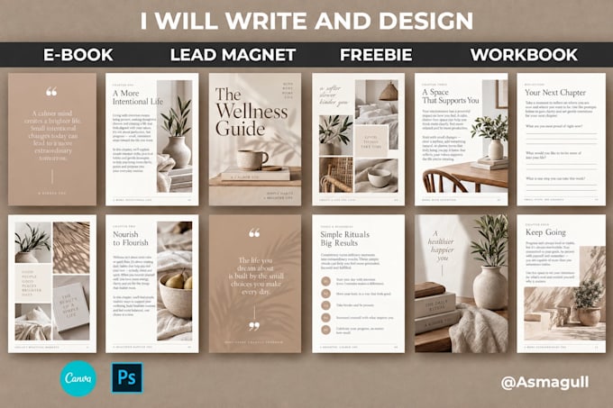 design your lead magnet, ebook, freebie, workbook or pdf documents