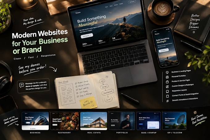 build a modern responsive site for your business