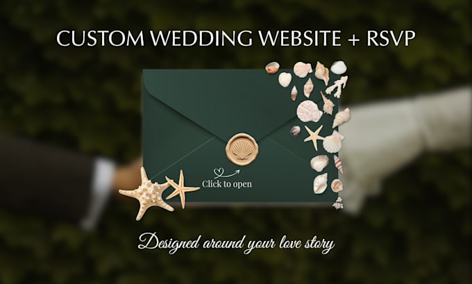 create a custom wedding website with rsvp