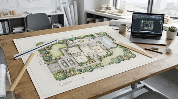 create professional site plans and landscape layouts