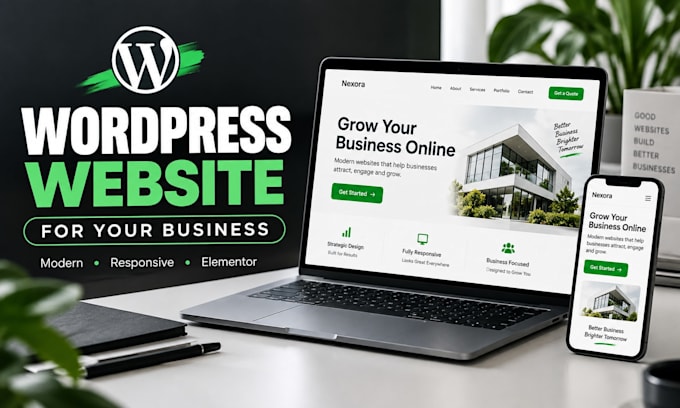 design a professional wordpress elementor website