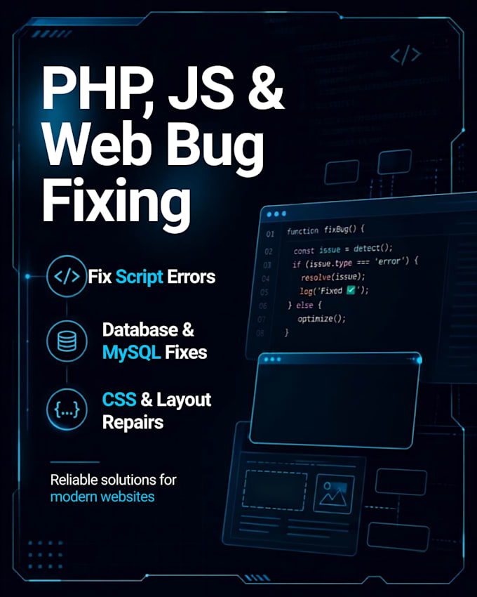 php, javascript, or CSS bugs on your website