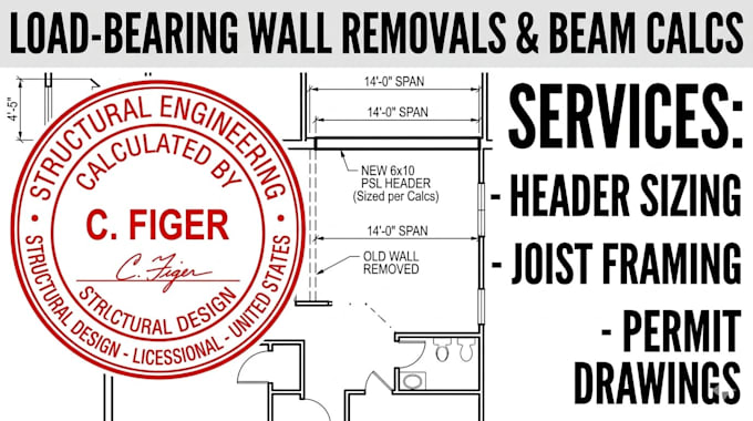 design structural beam calculations and framing plans