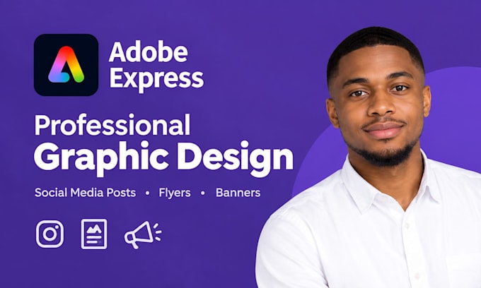 do social media posts, flyers and graphics in adobe express