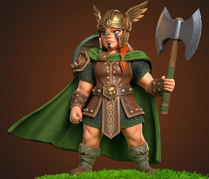 create stylized game character and assets in blender