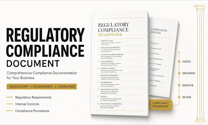 prepare a comprehensive regulatory compliance document for your business