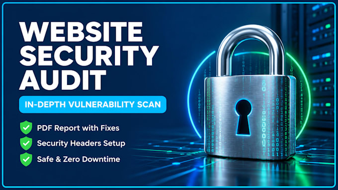 do website security audit, vulnerability scan, and harden security