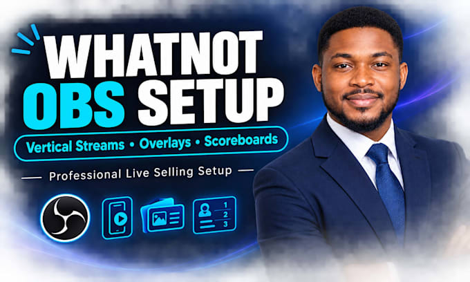 setup your whatnot live stream on obs with overlays and vertical layout
