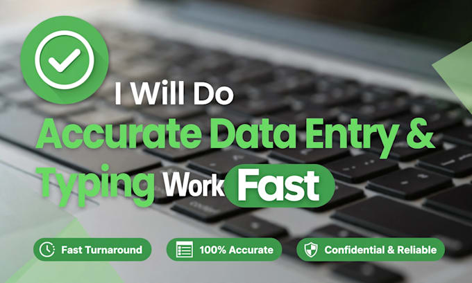 do data entry, typing and ms word work fast and accurately