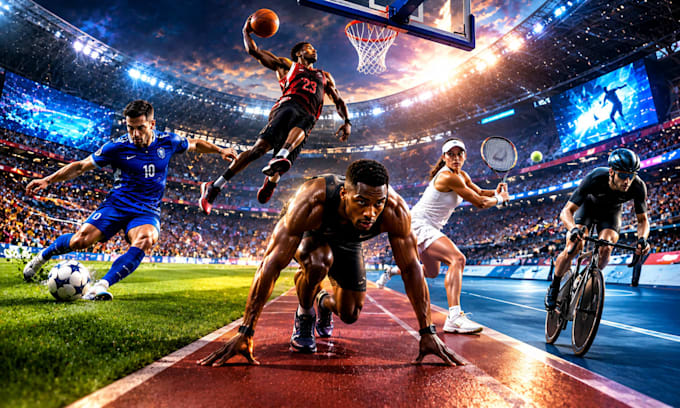 create a 3d esports tournament poster and gaming graphics