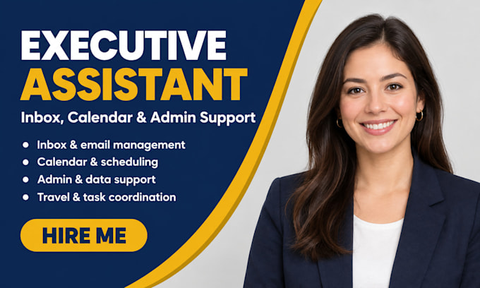 executive personal assistant email inbox calendar management admin support tasks