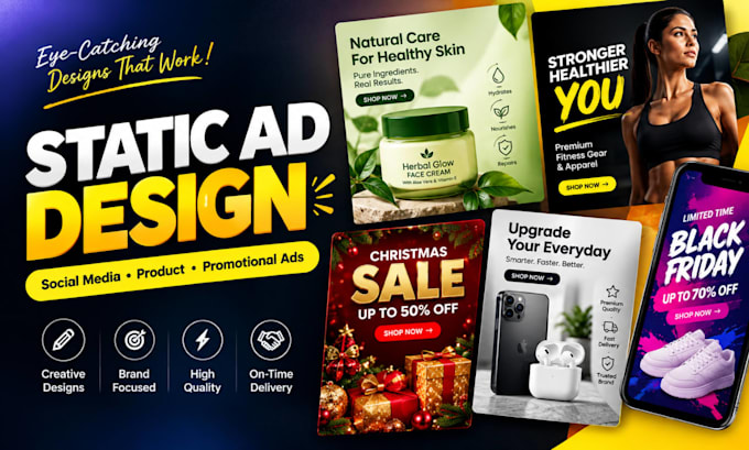 design static ad, converting static image ad, static ad creative for your brand