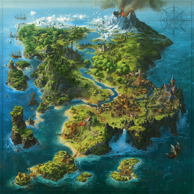 do fantasy map site map city map game map vector map