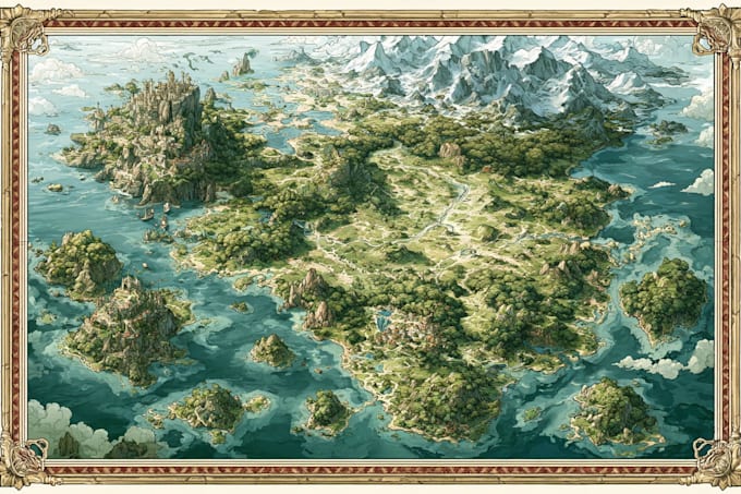 do map illustration map design fantasy map