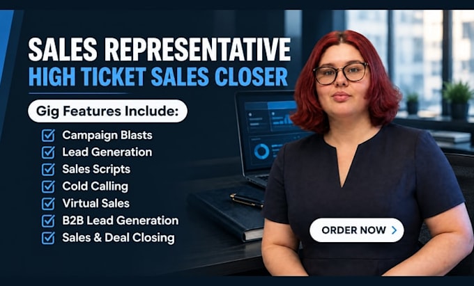 be commission based sales closer b2b sales representative appointment setter