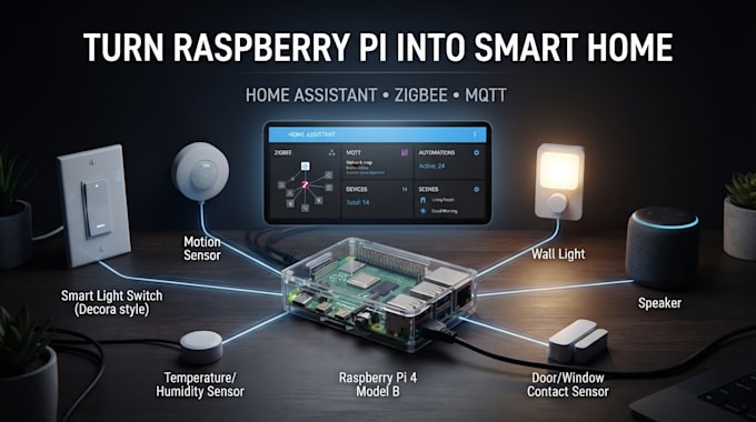 setup home assistant on raspberry pi with zigbee mqtt home assistant automations
