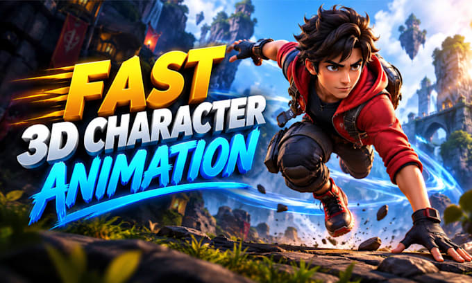 create fast 3d blender character animation for kickstarter indie game trailers