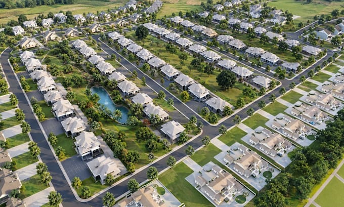 create residential site plan, landscape design, master plan and 3d visualization