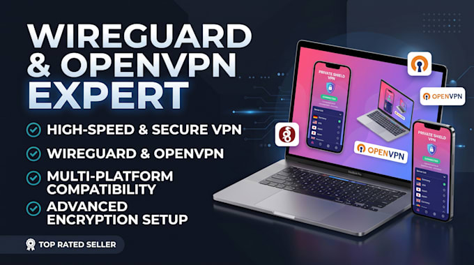 setup a fast and secure wireguard or openvpn server