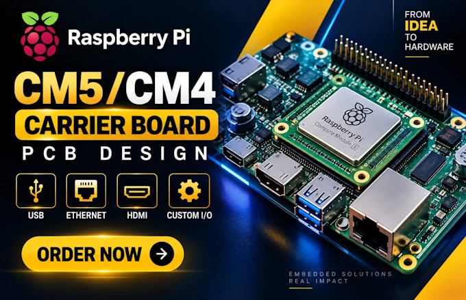 design raspberry pi cm5 cm4 carrier board pcb