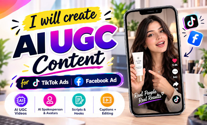 create ai ugc content for tiktok ads and facebook ad video creator