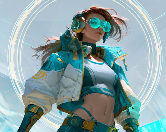 sci fi character illustration or sci fi character