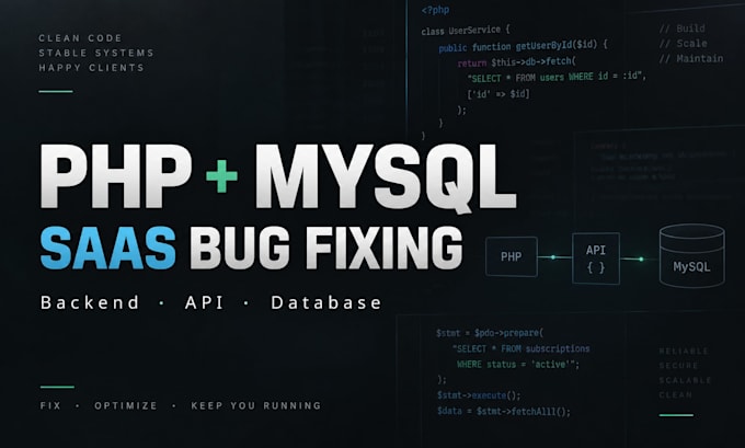 fix and stabilize your PHP mysql saas application