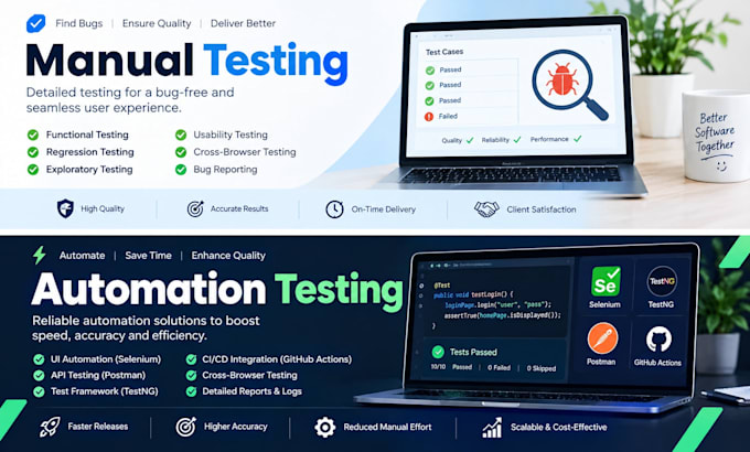 do manual, automation testing