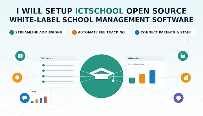 set up ictschool open source white label school management software
