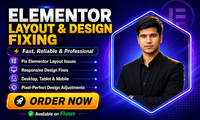 fix elementor layout and design problems in your wordpress website