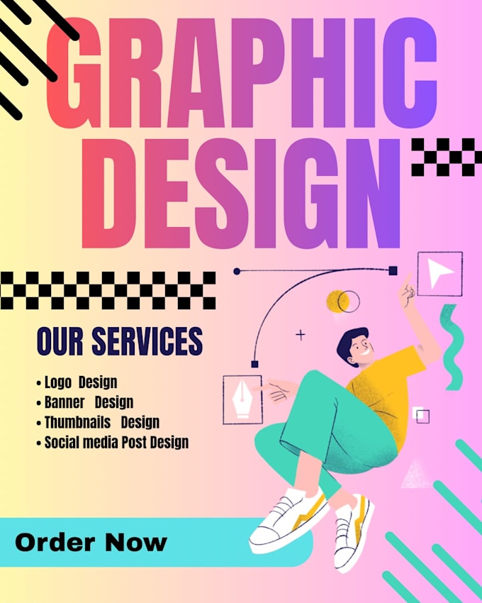 do graphic design, thumbnails and banners