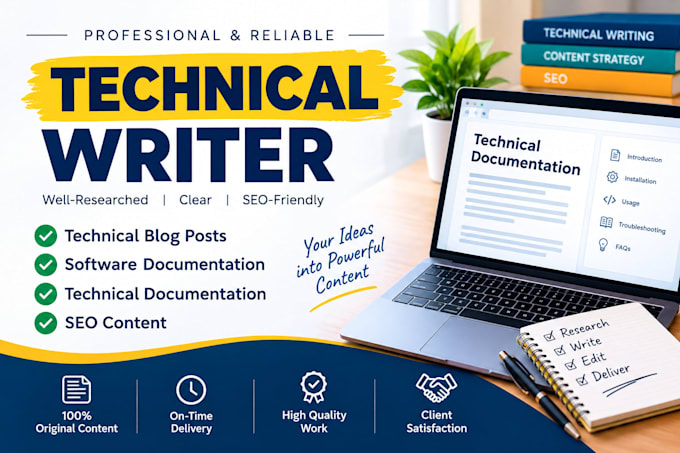 write technical blog post and software documentation