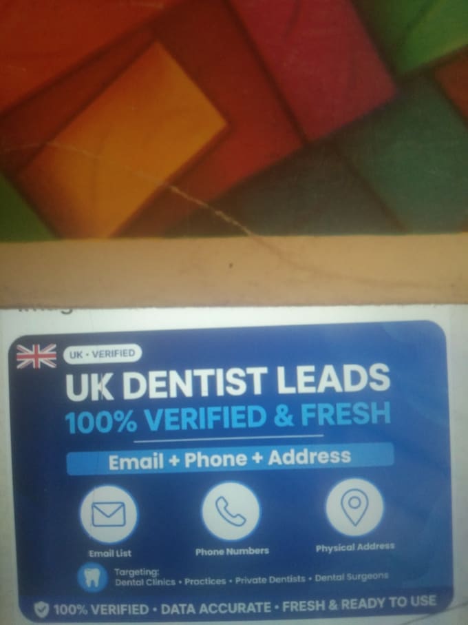 provide verified UK dentist leads