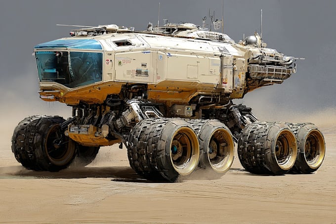 cerate concept art or vehicle design