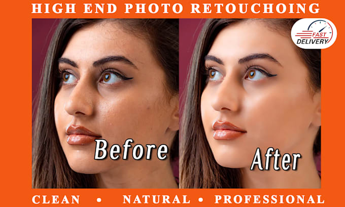 do professional portrait retouching and photo editing