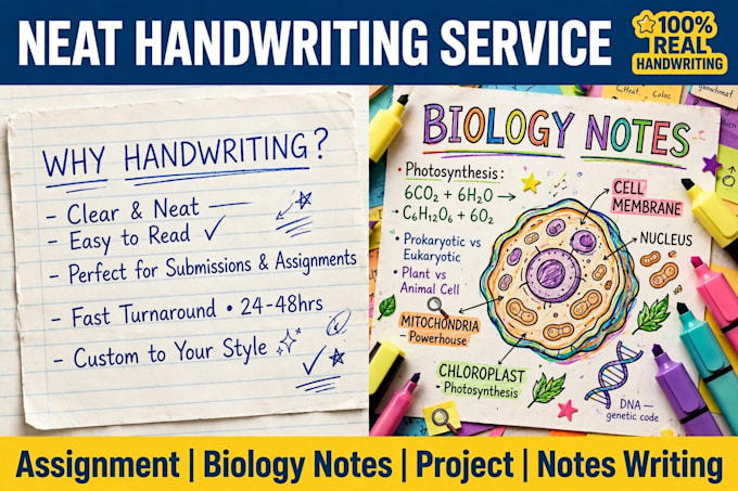 handwrite scientific and others note assignment project