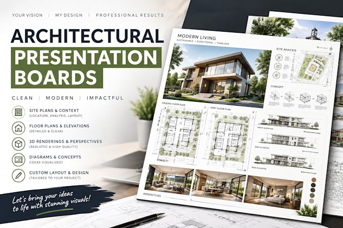 design professional architectural presentation boards