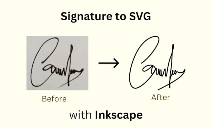turn your signature into clean vector svg