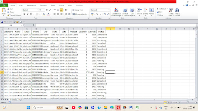 do excel data cleaning and formatting