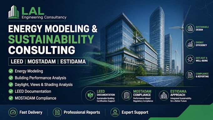 provide leed mostadam estidama consulting services