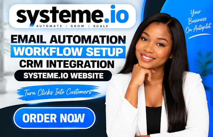 systeme io email automation workflow setup CRM integration systeme io website