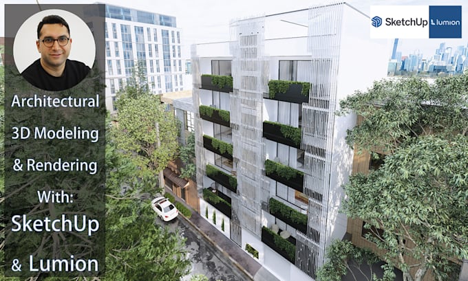 create architectural design 3d modeling and photoreal