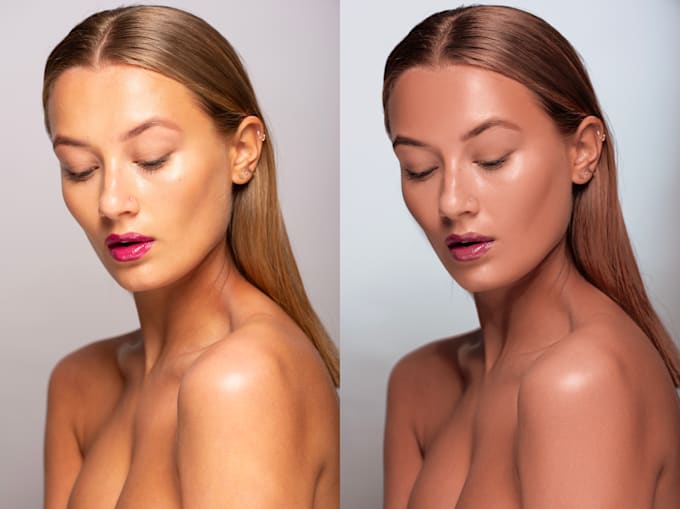 do high end editorial beauty retouching