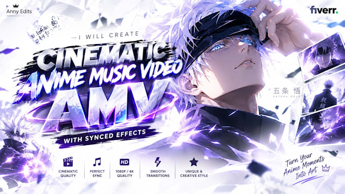 create professional 4k anime music video amv