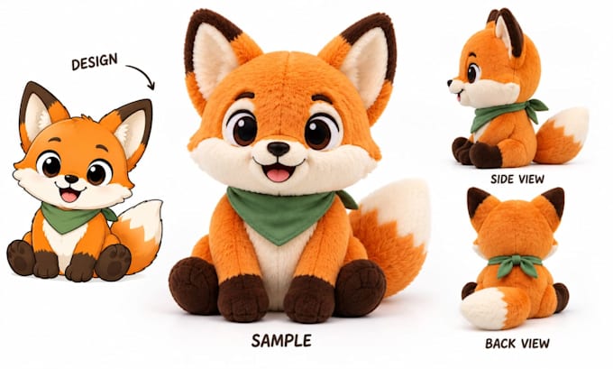 create character plush, mascot plush and custom plush toy designs