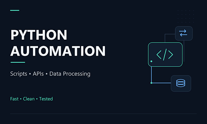 build or fix a python automation script
