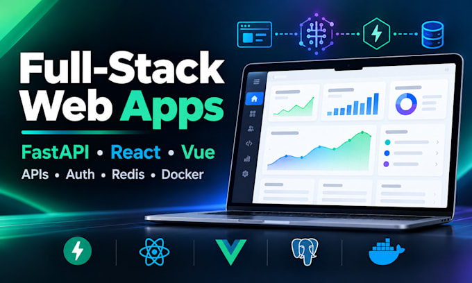 build python fastapi rest api backend for your web app with postgresql and redis